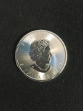 1 Ounce .9999 Extra Fine Silver 2017 Canadian Maple Leaf $5 Bullion Coin