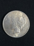 1922 United States Peace Silver Dollar - 90% Silver Coin