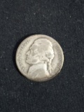 1944-D United States Wartime Jefferson Nickel - 35% Silver Coin