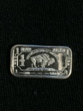 1 Gram .999 Fine Silver Buffalo Bullion Bar