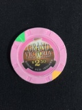 Grand Victoria Casino $2.50 Casino Chip - Rising Sun, Indiania