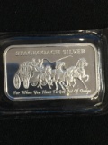 Stagecoach 1 Ounce .999 Fine Silver Dividable Bullion Bar