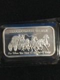 Stagecoach 1 Ounce .999 Fine Silver Dividable Bullion Bar