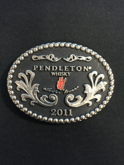 2011 Pendleton Whiskey Montana Silversmiths Large Belt Buckle