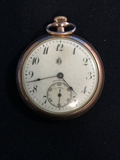 Vintage Wadsworth 17 Jewels Pocket Watch