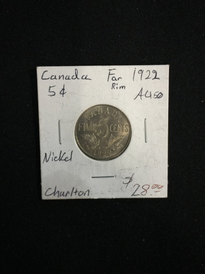 Rare 192 Canada 5c Nickel