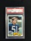 PSA Graded 1982 Topps John Yarno Seahawks Football Card - NMMT 8