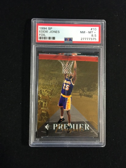 PSA Graded 1994-95 SP Die-Cut Eddie Jones Lakers Rookie Basketball Card
