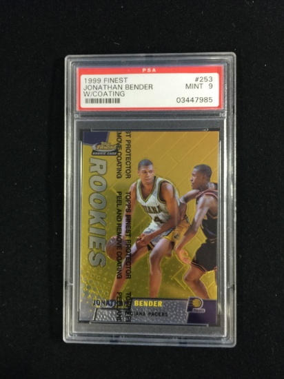PSA Graded 1999-00 Finest Jonathan Bender Pacers Rookie Basketball Card - Mint 9