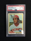 PSA Graded 1978 Topps Dave Concepcion Reds Baseball Card