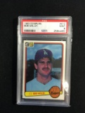 PSA Graded 1983 Donruss Bob Welch Dodgers Baseball Card - Mint 9