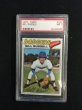 PSA Graded 1977 Topps Bill Russell Dodgers Baseball Card