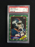 PSA Graded 1986 Topps Bobby Johnson Giants Football Card