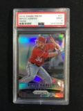 PSA Graded 2015 Panini Prizm Refractor Bryce Harper Nationals Baseball Card