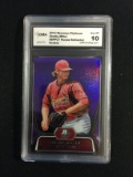 GMA Graded 2012 Bowman Platinum Purple Refractor Shelby Miller Rookie - Gem Mint 10