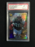 PSA Graded 2000 Collectors Edge Supreme Anthony Becht Rookie Football Card - Mint 9
