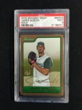 PSA Graded 2006 Bowman Draft Gold James Shields Rookie Baseball Card - Mint 9