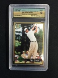 MINT Graded 2001 Legends Sports Tiger Woods Masters 12 Stroke Victory Golf Card