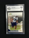 BCCG Graded 2007 Score Craig Buster Davis Chargers Rookie Football Card