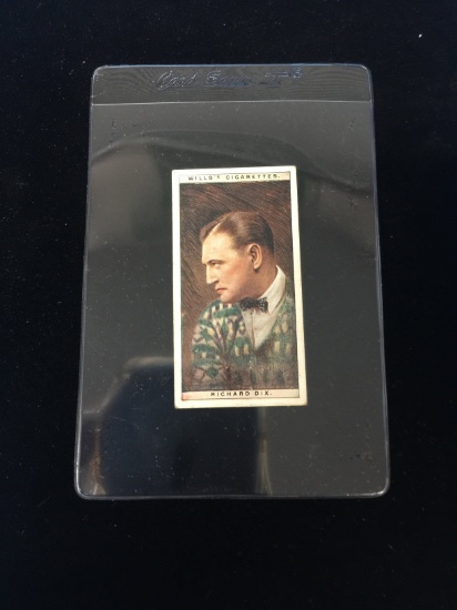 1928 Wills Cigarettes Cinema Stars Richard Dix Vintage Tobacco Card