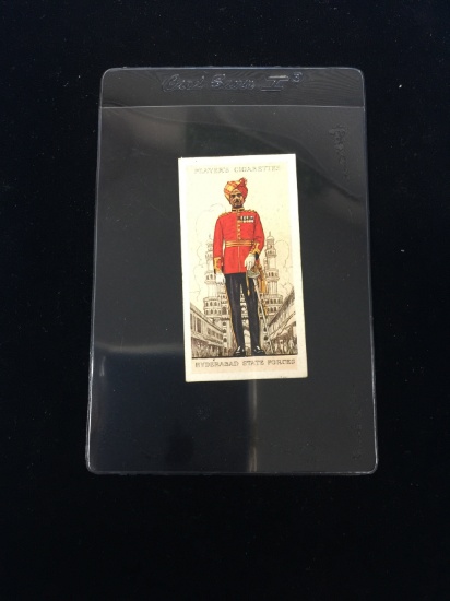 1938 John Player Cigarettes Military Uniforms of British Empire Hyderabad State Forces Tobacco Card