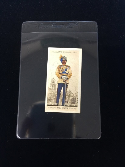 1938 John Player Cigarettes Military Uniforms of British Empire Nawanagar State Forces Tobacco Card