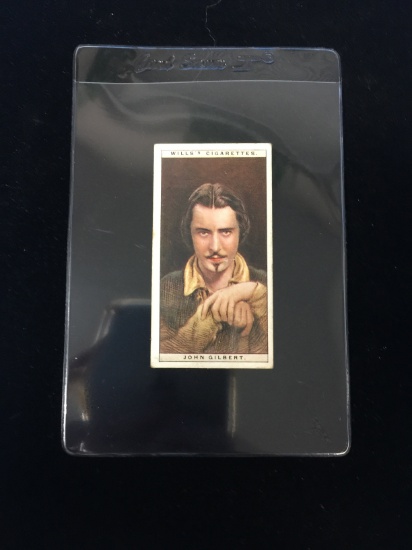 1928 Wills Cigarettes Cinema Stars John Gilbert Vintage Tobacco Card