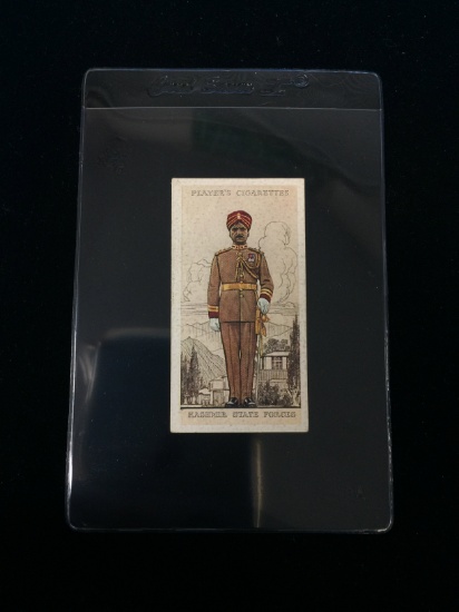 1938 John Player Cigarettes Military Uniforms of British Empire Kashmir State Forces Tobacco Card