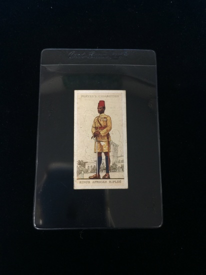 1938 John Player Cigarettes Military Uniforms of British Empire King's African Rifles Tobacco Card