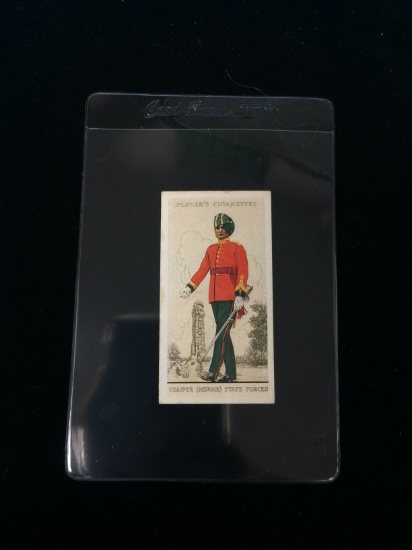 1938 John Player Cigarettes Military Uniforms of British Empire Udaipur State Forces Tobacco Card