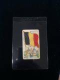 1909 T59 Recruit Little Cigars Flags of All Nations - Belgium Tobacco Card
