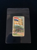 1909 T59 Recruit Little Cigars Flags of All Nations - Orange Free State Tobacco Card