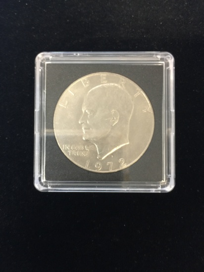 1972 United States Eisenhower Dollar in Collector Holder