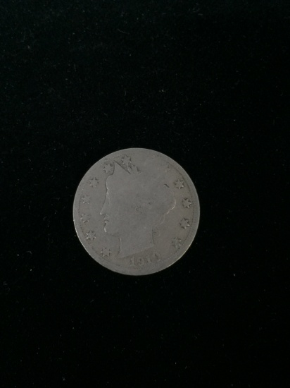 1910 United States Liberty V 5 Cent Nickel Coin