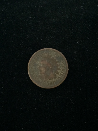 1890 United States Indian Head Penny Cent Coin