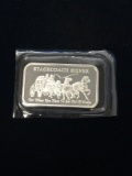 1 Troy Ounce .999 Fine Silver Stagecoach Silver Silver Bullion Bar