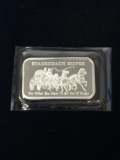 1 Troy Ounce .999 Fine Silver Stagecoach Silver Silver Bullion Bar