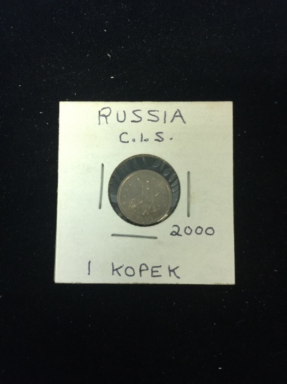 2000 Russia (CIS) - 1 Kopek - Foreign Coin in Holder