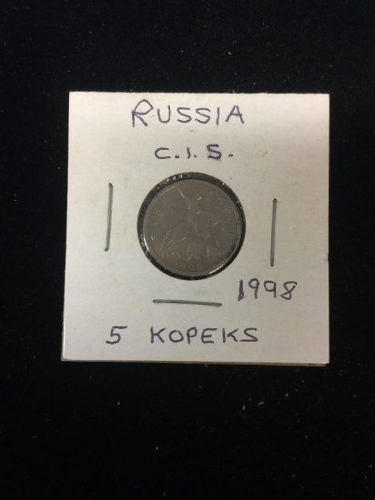 1998 Russia (CIS) - 5 Kopeks - Foreign Coin in Holder