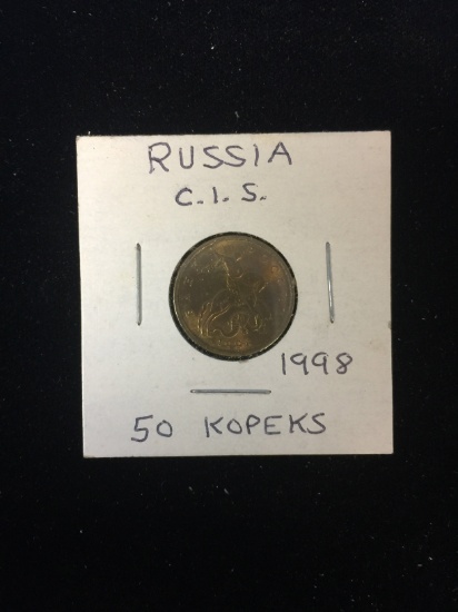 1998 Russia (CIS) - 50 Kopeks - Foreign Coin in Holder