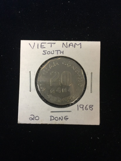 1968 Vietnam (South) - 20 Dong - Foreign Coin in Holder