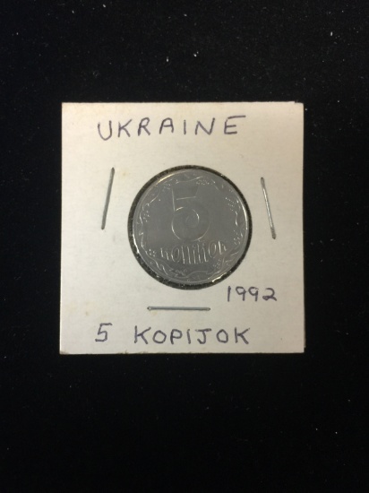 1992 Ukraine - 5 Kopiyok - Foreign Coin in Holder