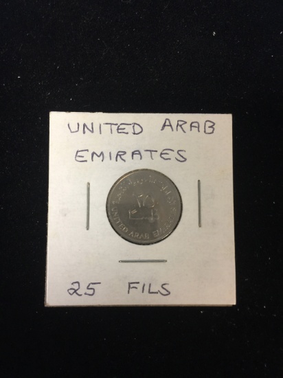 Undated United Arab Emirates - 25 Fils - Foreign Coin in Holder