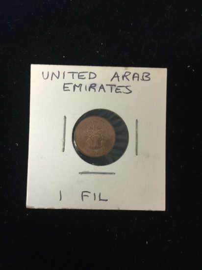 Undated United Arab Emirates - 1 Fil - Foreign Coin in Holder