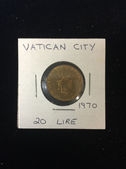 1970 Vatican City - 20 Lire - Foreign Coin in Holder