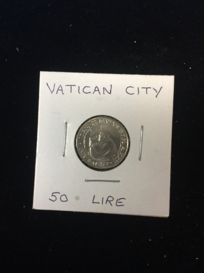 2000 Vatican City - 50 Lire - Foreign Coin in Holder