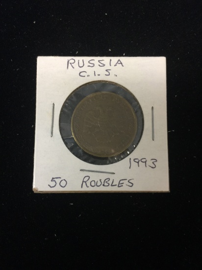 1993 Russia (CIS) - 50 Roubles - Foreign Coin in Holder