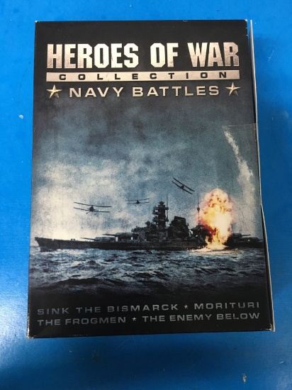 Heroes of War Collection Navy Battles 4-DVD Box Set