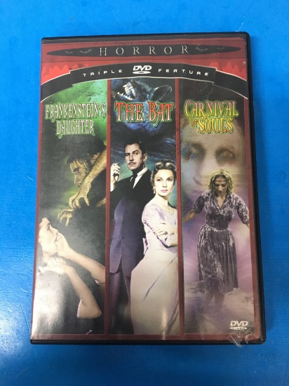 Horror Triple Feature - Frankenstein's Daughter, The Bat & Carinval of Souls DVD