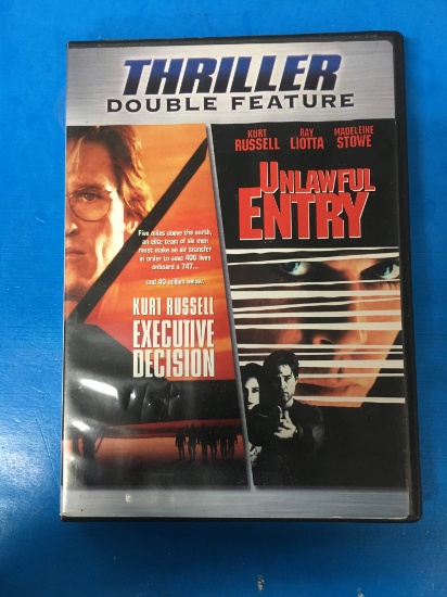 Thriller Double Feature - Kurt Russell - Executive Decision & Unlawful Entry DVD